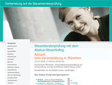 Tablet Screenshot of abakus-steuerlehre.de